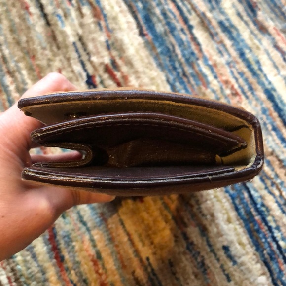 Vintage Cow Hide & Leather Wallet - Picture 8 of 14